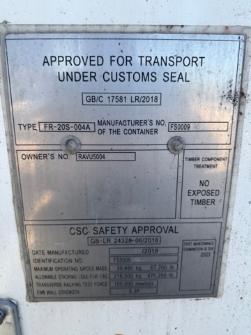 1357001-12 20 fots Fryscontainer -2018