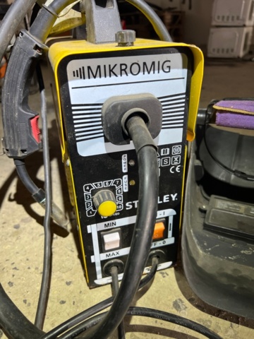 1334330-2 Welder with helmet - Stanley Mikromig