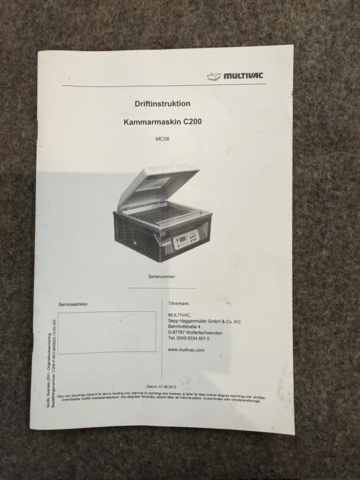 1351606-6 Multivac C200 vacuum packaging machine