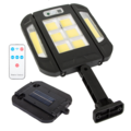 1362704-1 Vägglampa solar 136 LED COB med rörelse- & skymningssensor, fjärrkontroll