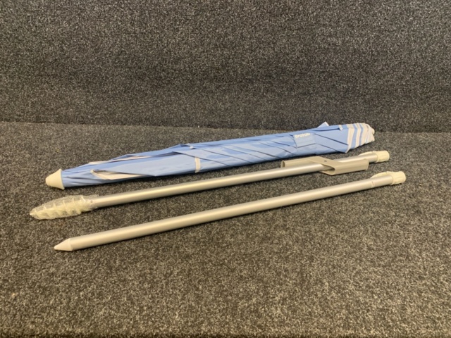1361738-6 Strandparasol Brafab Soda Ljusblå