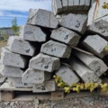 1094474-2 17 pcs Granite kerbstone Radius 10m
