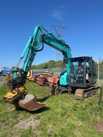 Crawler excavator with tiltrotator - Kobelco SK75SR-7 -2019