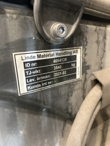 1286498-41 Motviktstruck - Linde E16-02 EVO -2021