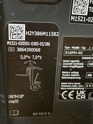 1286501-34 Motviktstruck - Linde E16 PH-02 -2023