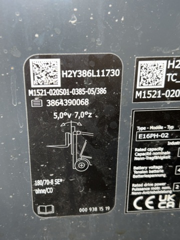 1286502-41 Motviktstruck - Linde E16PH-02 EVO -2022