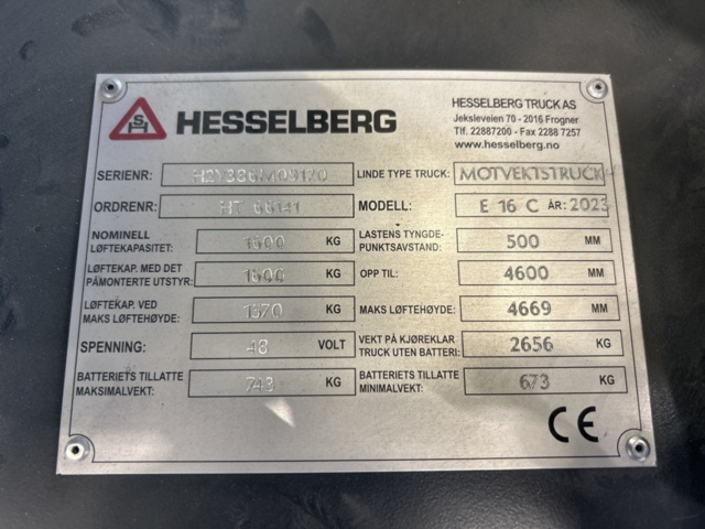 1332736-36 Linde E16 C-02 EVO -2023