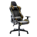 1364315-5 Gaming chair – Piranha Bite, black/green camo, adjustable armrests and tilt mechanism
