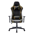 1364321-1 Gaming chair – Piranha Bite, black/green camo, adjustable armrests and tilt mechanism