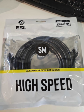 1366379-2 Nätverkskablar, 26 st – ESL Gaming, CAT6, 1 m, 2 m, 5 m, 10 m, guldpläterade kontakter, PVC-hölje