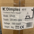 1366349-14 Radiant heater/Infrared heater Dimplex OPH 20