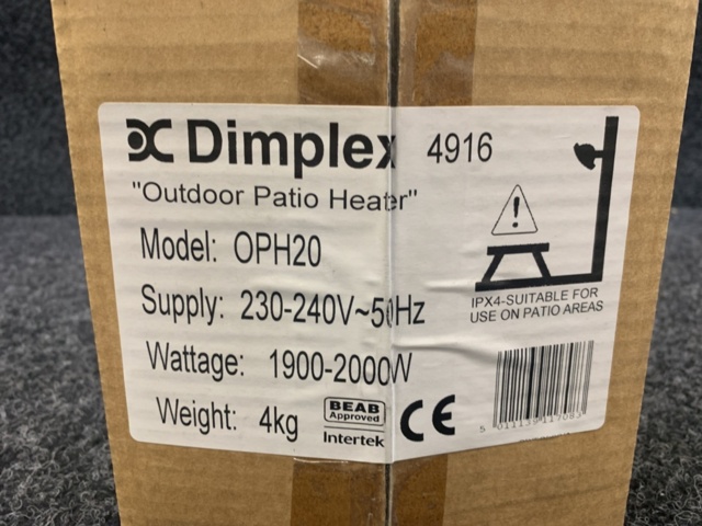 1366349-14 Radiant heater/Infrared heater Dimplex OPH 20