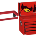 1366679-1 Toolbox with trolley – Teng Tools, 6 drawers, carrying handle, wheel stand