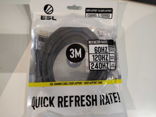 1366758-2 Kabel Displayport, 8 st - ESL Gaming, 3 meter