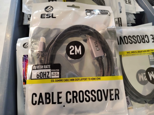 1367261-2 Kabel Mini DisplayPort till HDMI, 10 st - ESL Gaming, 2 meter