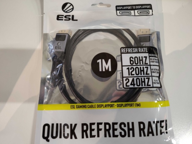 1367280-2 Kabel displayport, 10 st - ESL Gaming, 1 meter