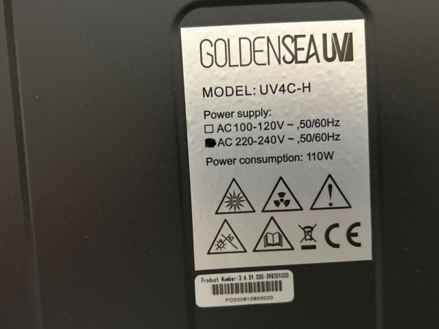 1317333-5 UV-C disinfection cabinet - GoldenseaUV UV4C-H