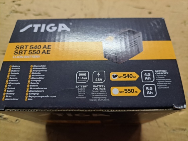 1360525-8 Battery STIGA SBT 540 AE