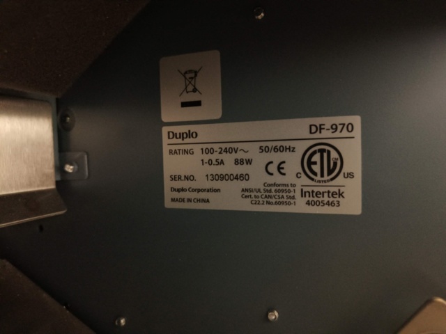 1331444-11 Folding Duplo DF-970