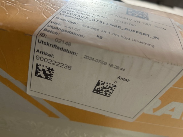 1337486-7 Ytterdörr med karm - RAW Ella 10x21V Vit (Vänsterhängd)