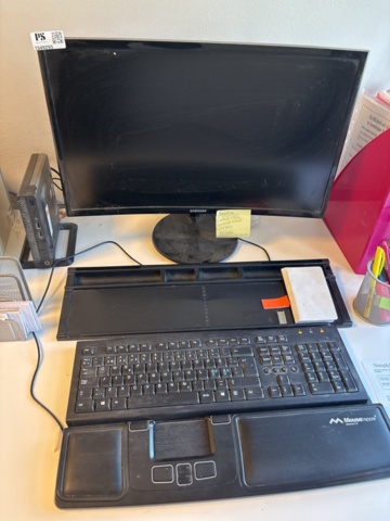 1349295-3 Computer equipment - Samsung monitor, HP PC, keyboard, mouse, UPS and printer