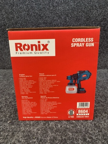 1370601-6 Battery-powered paint sprayer 8604 - Ronix Tools