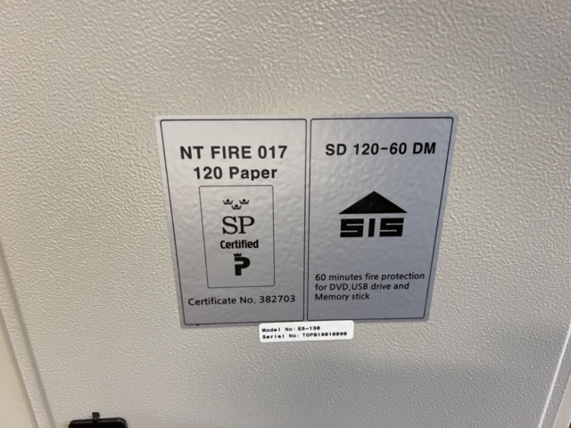 1369918-6 Säkerhetsskåp Nivex TopSafe ES-130