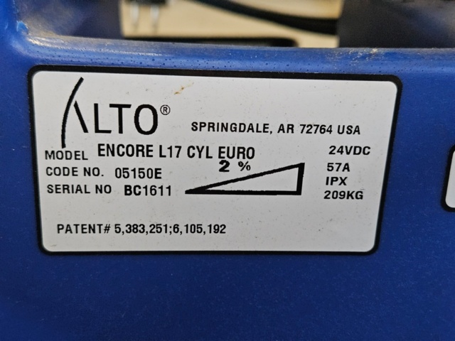 918969-10 Skurmaskin Alto Encore L17