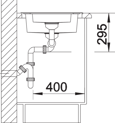 1369407-6 Sink - Blanco Tipo 6, stainless steel