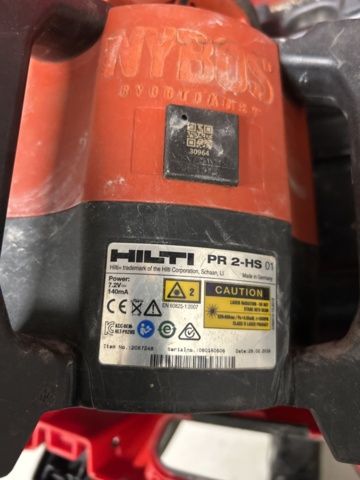 1337528-4 Rotating laser with accessories - Hilti PR 2-HS