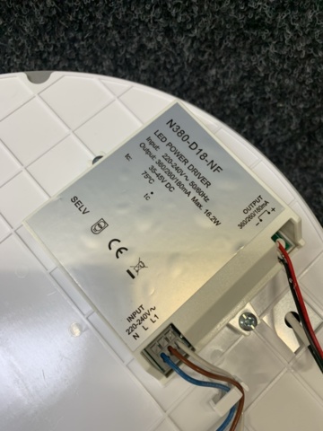 1371386-13 5 ceiling/wall luminaires Zebra EcoLED Maxi PC 23W