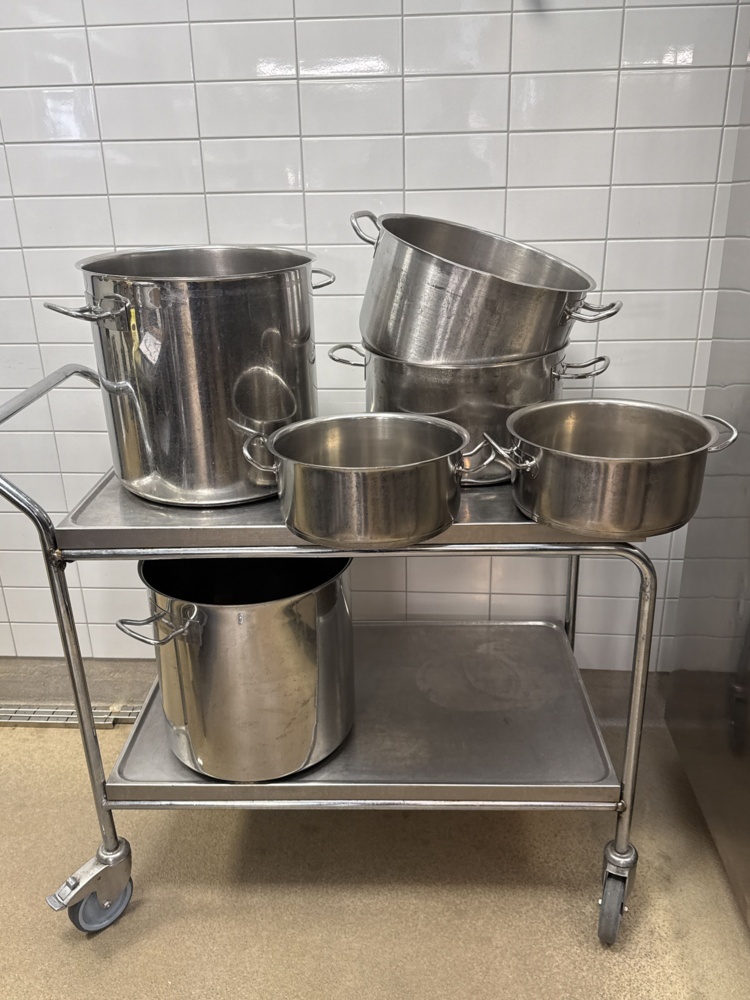 1354901-2 Stainless steel saucepans 6pcs