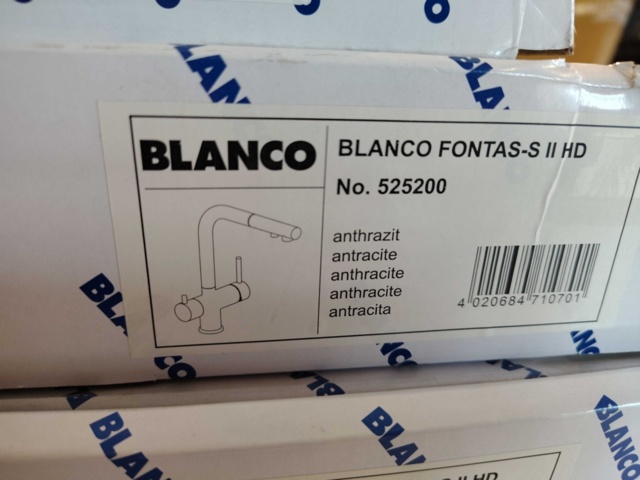 1369437-2 Kitchen faucet - Blanco Fontas S II, anthracite, single-lever mixer with hand shower