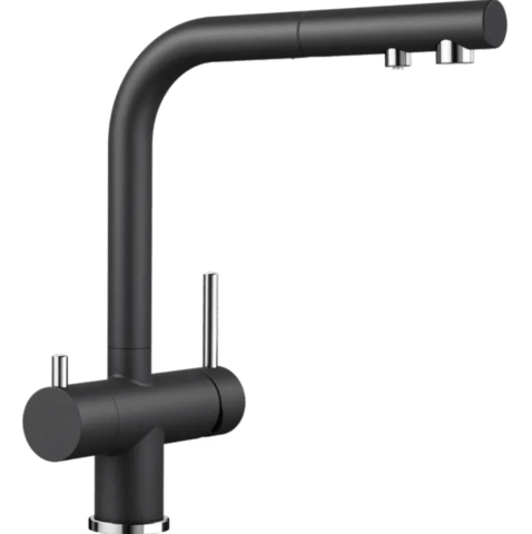 1369437-1 Kitchen faucet - Blanco Fontas S II, anthracite, single-lever mixer with hand shower