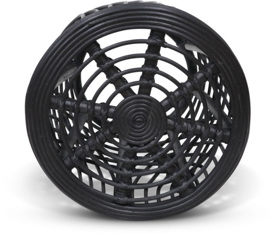 1374668-2 Heden coffee table set Ø60/40 cm - Rattan/black