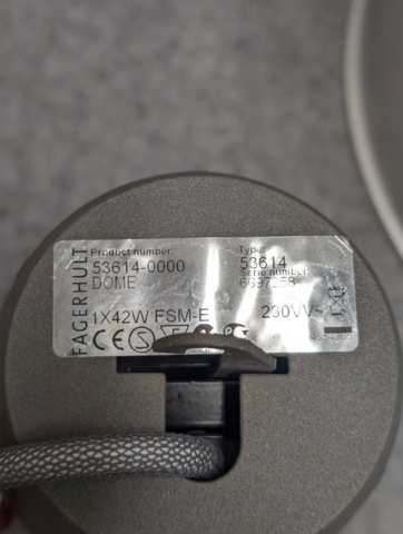 1368340-6 Taklampor 2st Fagerhult Dome