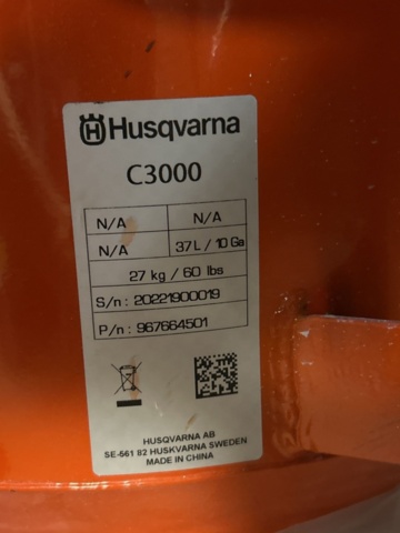 1337726-3 Pre-separator - Husqvarna C3000