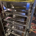 1355062-5 Stainless steel buffet containers, approx. 10 pieces including trolley