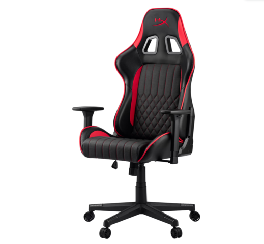 1375922-1 Gaming chair - HyperX, lumbar and neck cushion, tilt 135°, height-adjustable armrest, PU upholstery