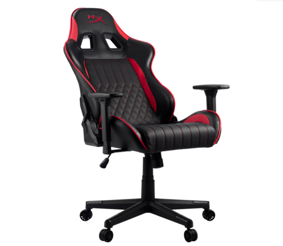 1375922-2 Gaming chair - HyperX, lumbar and neck cushion, tilt 135°, height-adjustable armrest, PU upholstery