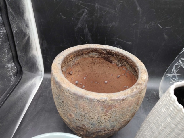 1374090-7 Krukor och vaser, 13 st, blandat glas och keramik