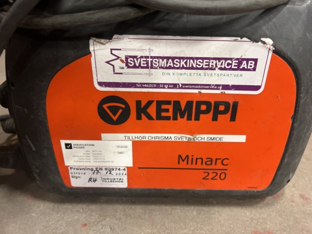 1370008-3 MMA welding - Kemppi Minarc 220