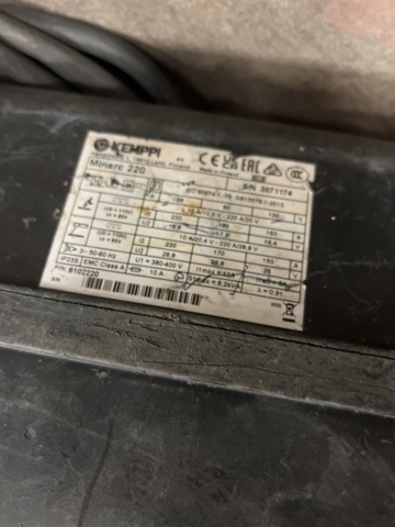 1370008-5 MMA welding - Kemppi Minarc 220