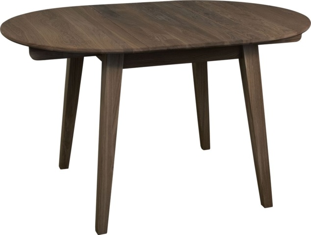 1376529-2 Genova runt matbord 90-130 cm - Brunoljad ek