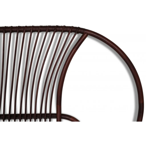 1376577-2 Harrington rattan headboard - Brown stained