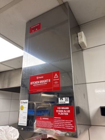 1370150-1 Brandsläckningssystem för storkök – Presto Kitchen Knight II