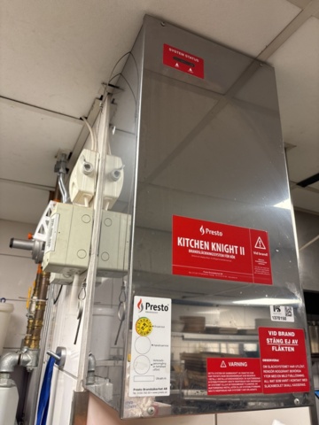 1370150-5 Brandsläckningssystem för storkök – Presto Kitchen Knight II