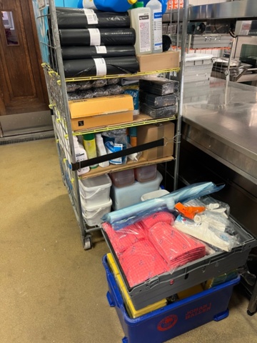 1355106-13 Collection of cleaning products – Disposable items, chemicals, etc.