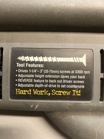 1377616-7 Floor screwdriver - Senco DuraSpin DS300-AC