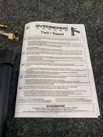 1371769-8 Sink mixer Svedbergs Twit matt black